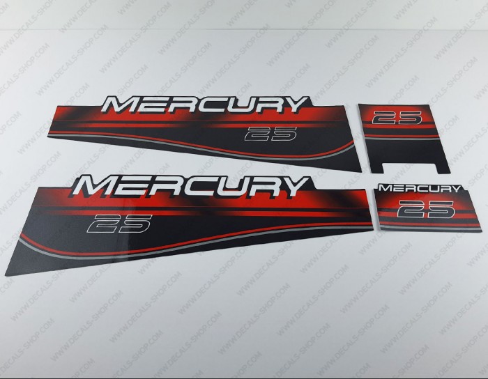 Mercury 25HP Two Stroke 1996-1998 Outboard Decal Kit